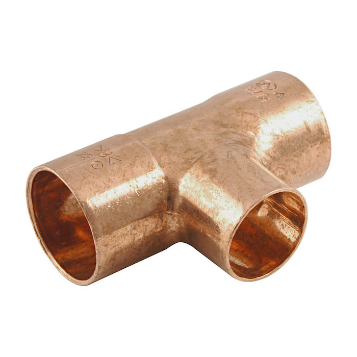 END FEED REDUCER TEE COPPER 