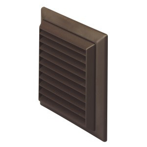 4" Louvered Vent Terminal Brown